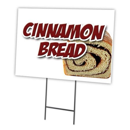 SIGNMISSION Cinnamon Bread Yard Sign & Stake outdoor plastic coroplast window, C-1216-DS-Cinnamon Bread C-1216-DS-Cinnamon Bread